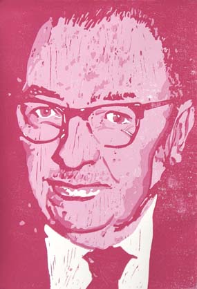 Alfred Freitag - Linoldruck von Thilo Weckmüller